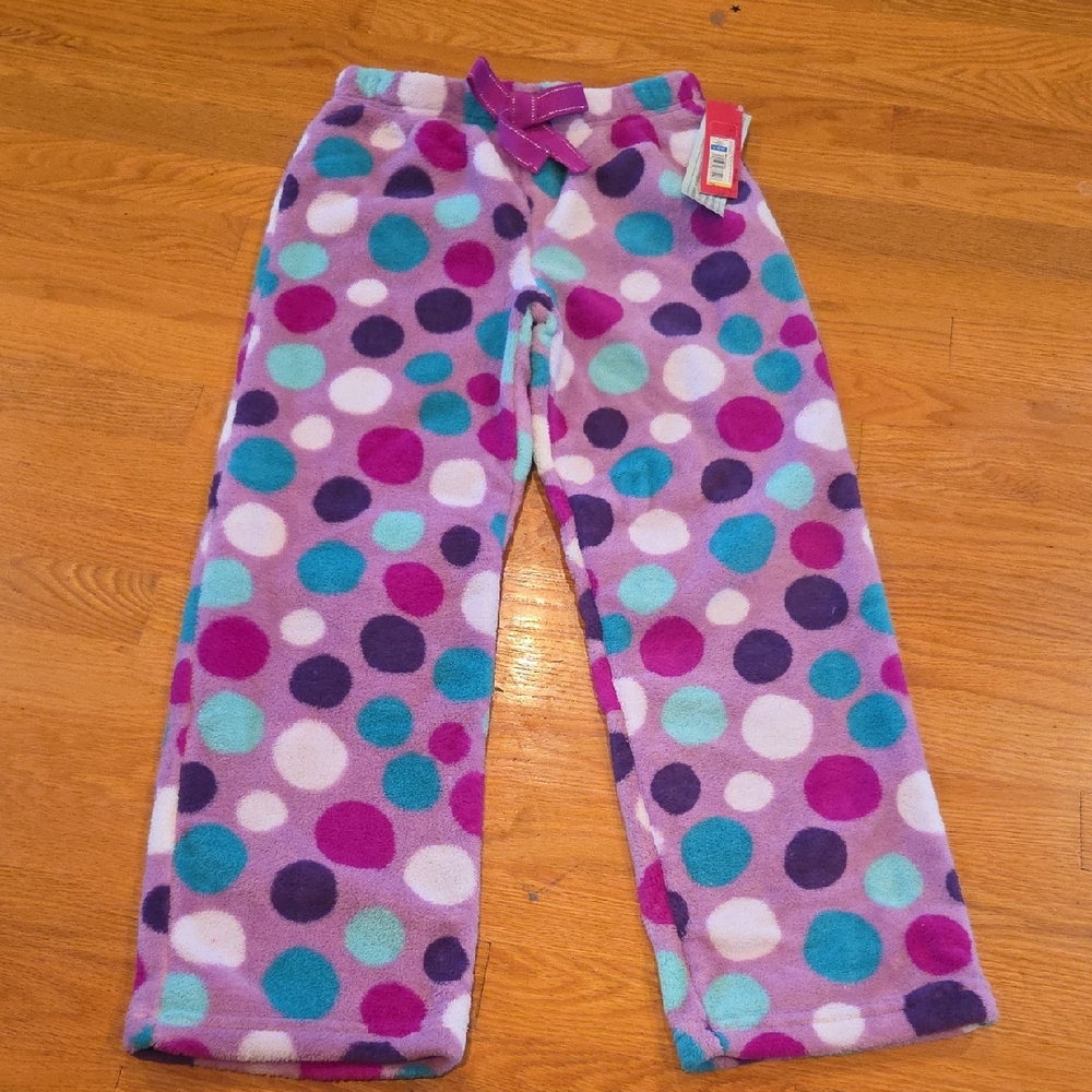 Xhilaration Kids Pajama Bottoms - Purple and Blue Dots